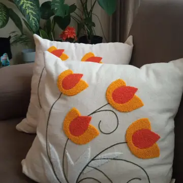 kırlent yastık köşe yastığı el yapımı retro